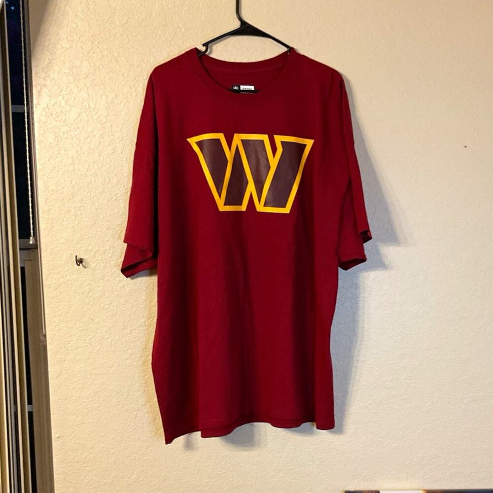NFL Team Apparel Washington Commanders NFL Football T-Shirt Burgundy/Gold W 3XL